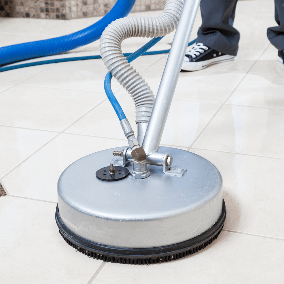 Commercial tile and grout floor cleaning service in Orange County in the Office