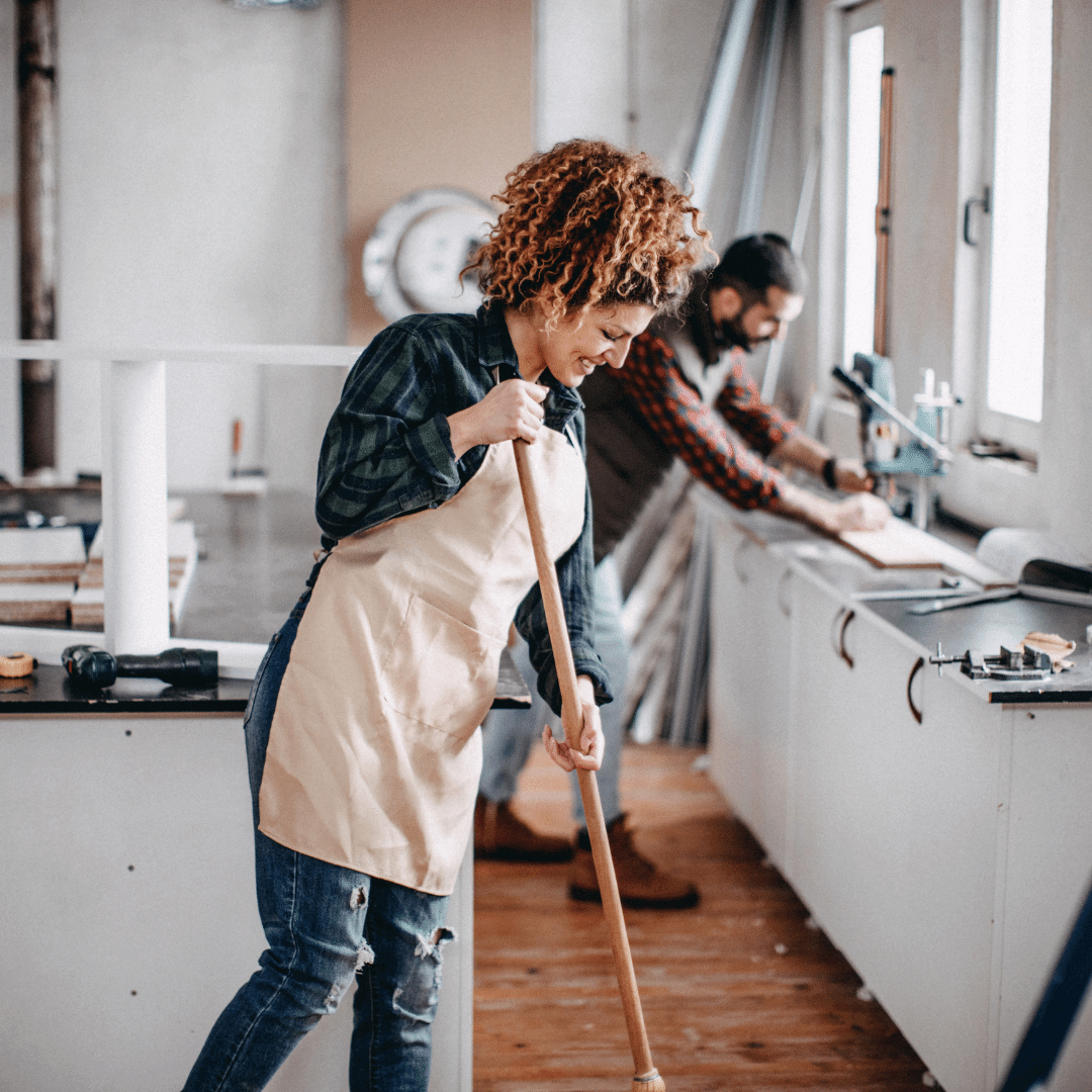 Post Construction house cleaning service in Orange County in the Kitchen