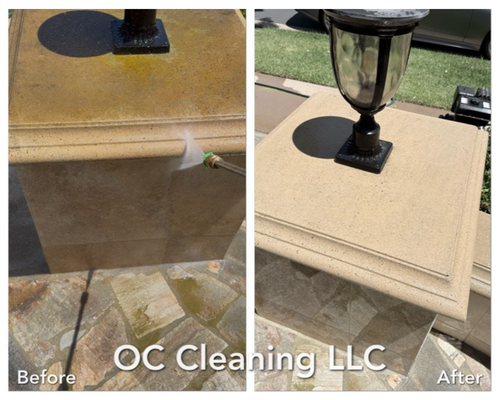 OC House Cleaning - Pressure Washing Before After